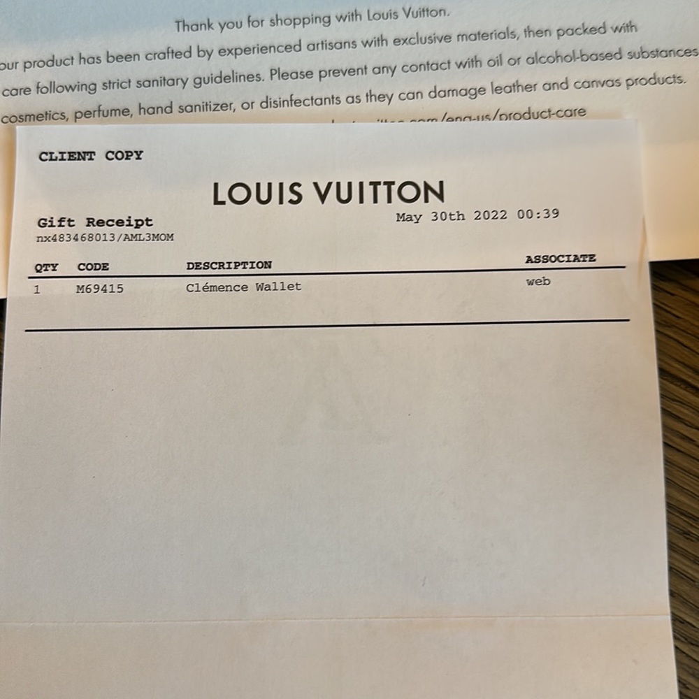 Louis Vuitton Clémence Wallet - Navy/Red - Picture 10 of 13